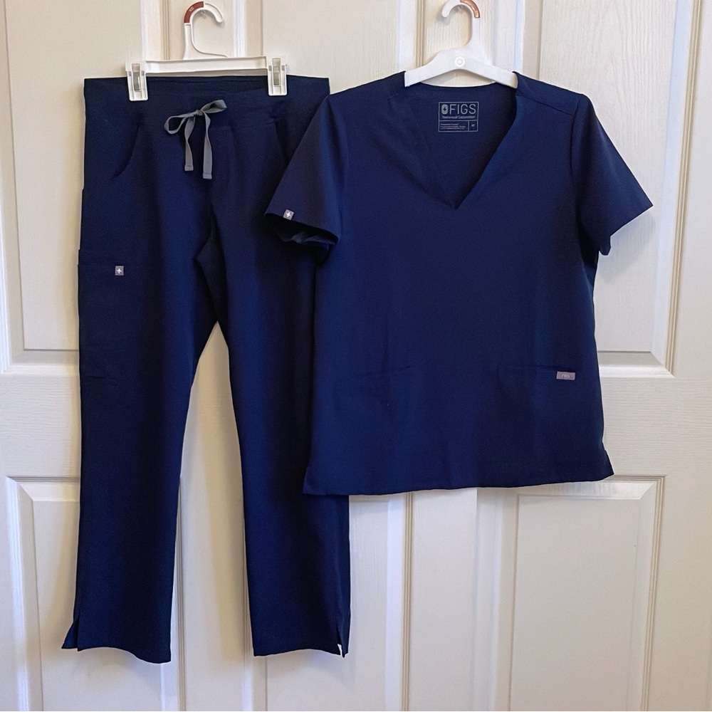 Figs Scrub Set Navy Blue